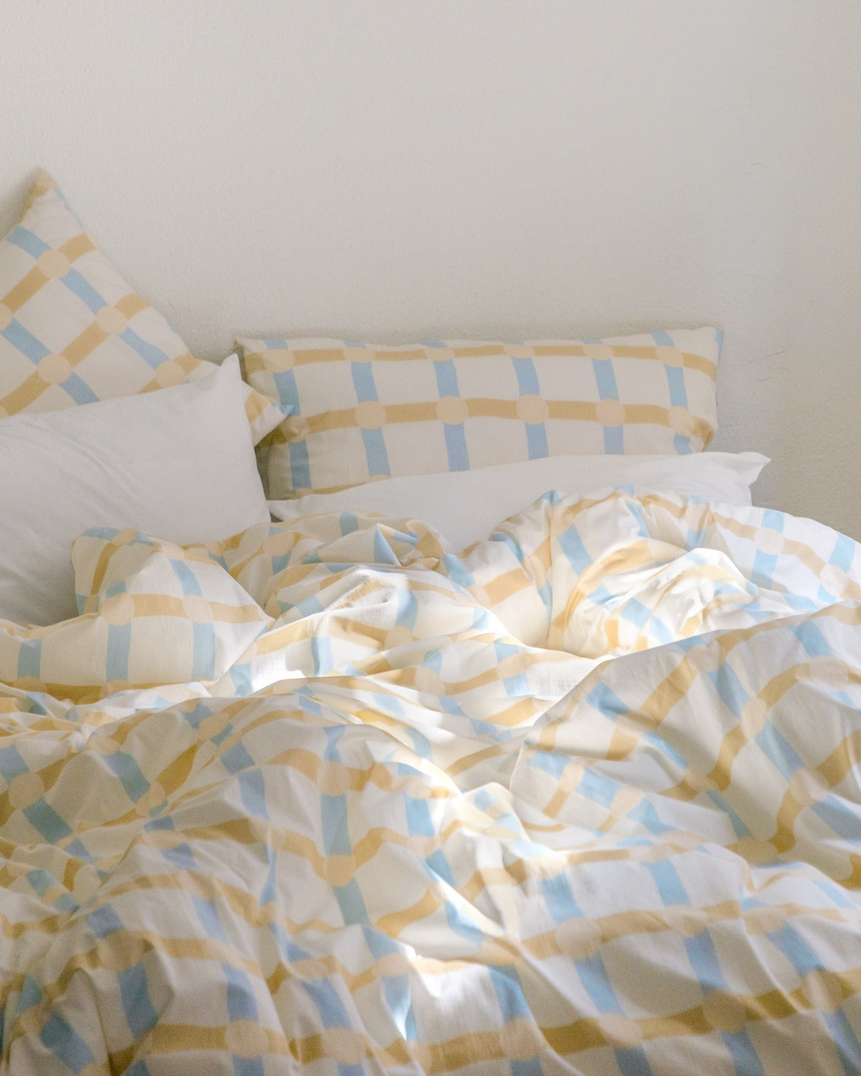 DOT CHECK BLUE STRIPE COMFORTER