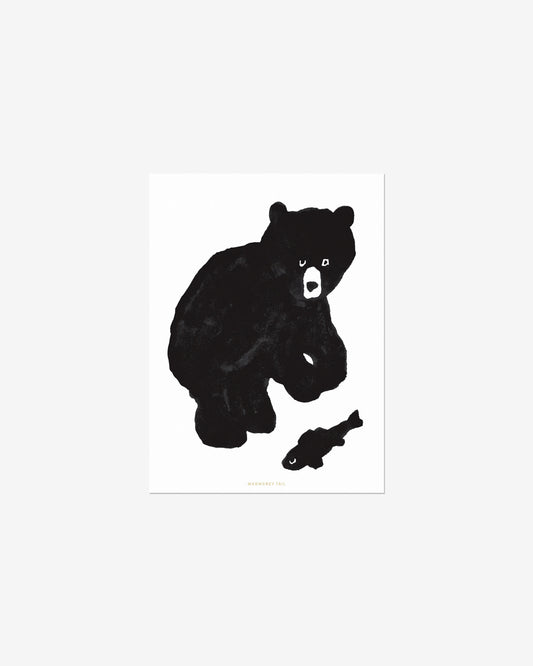 BLACK BEAR POSTCARD