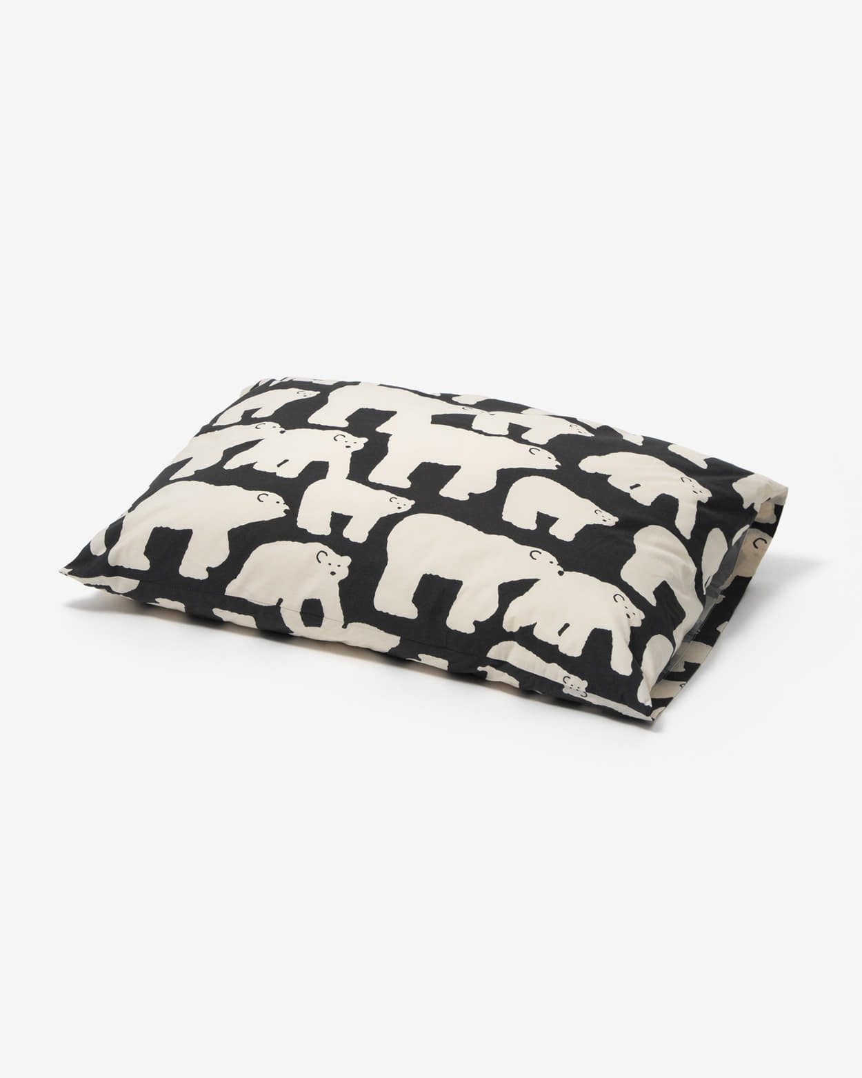 POLAR BEARS BLACK PILLOW CASE (2size)
