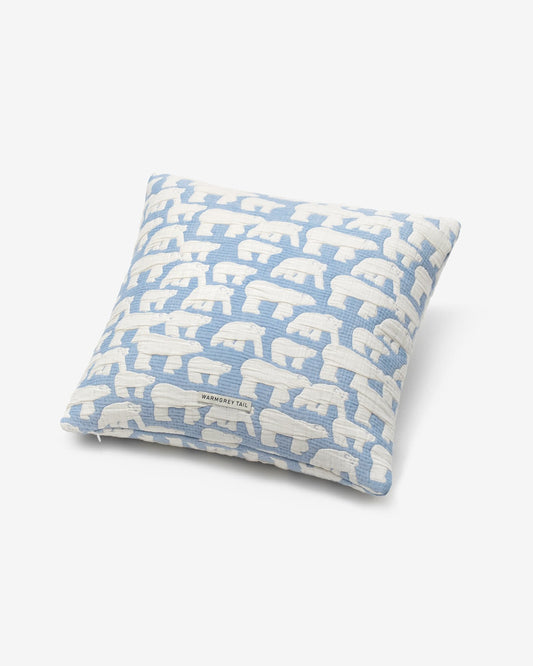POLAR BEARS CUSHION COVER 5050 - BLUE