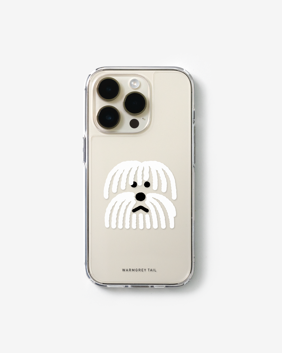 FLUFFY DOG CLEAR CASE