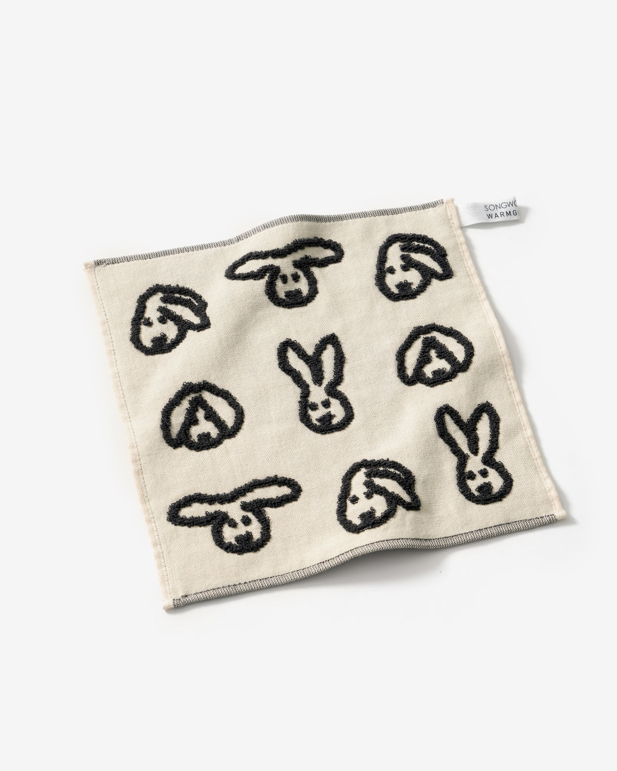 BUNNY BUNNY HAND CLOTH - BLACK LINE
