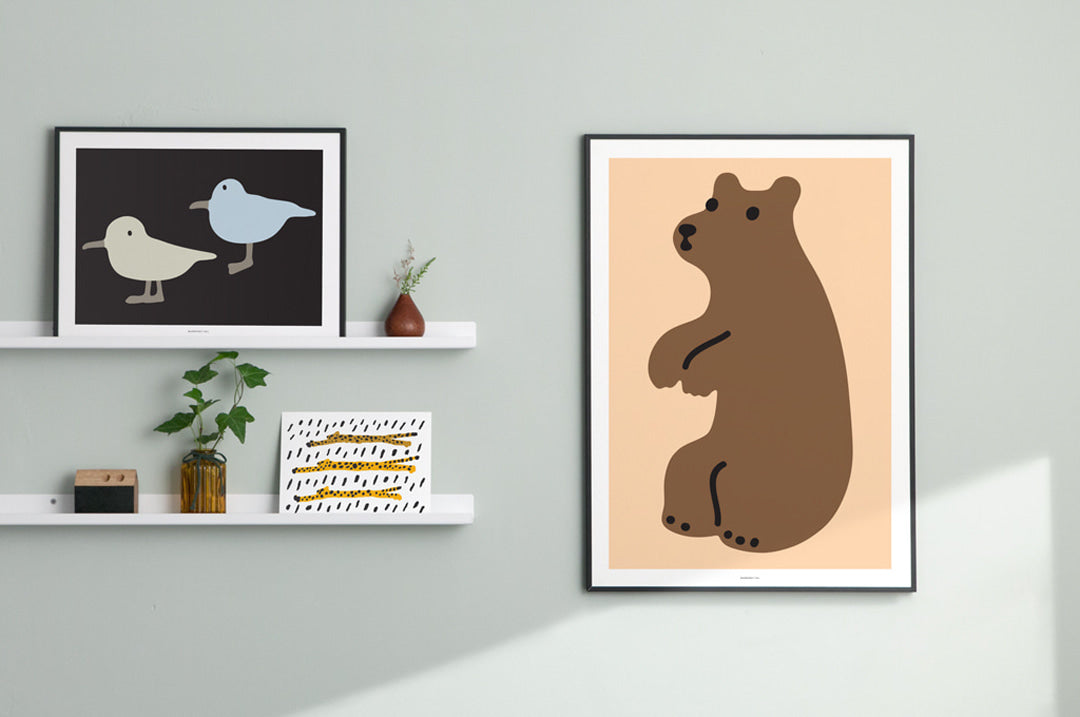 HUGGY BEAR BROWN POSTER