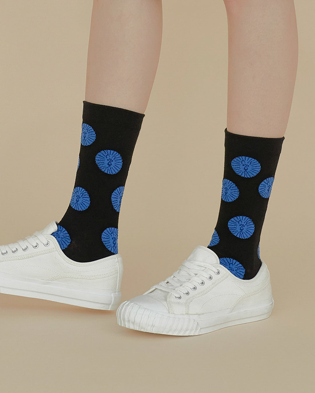 LION SOCKS - BLUE BLACK