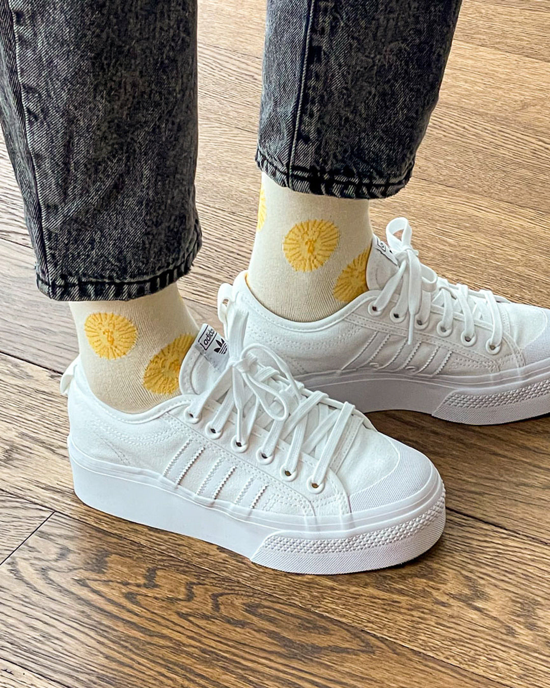 LION SOCKS - YELLOW