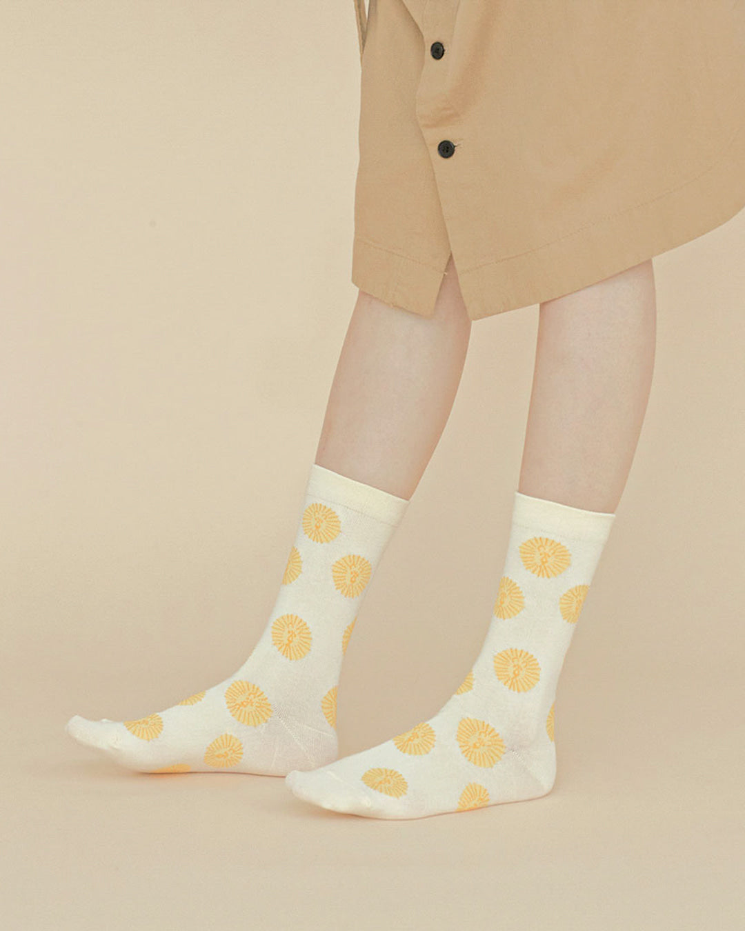LION SOCKS - YELLOW