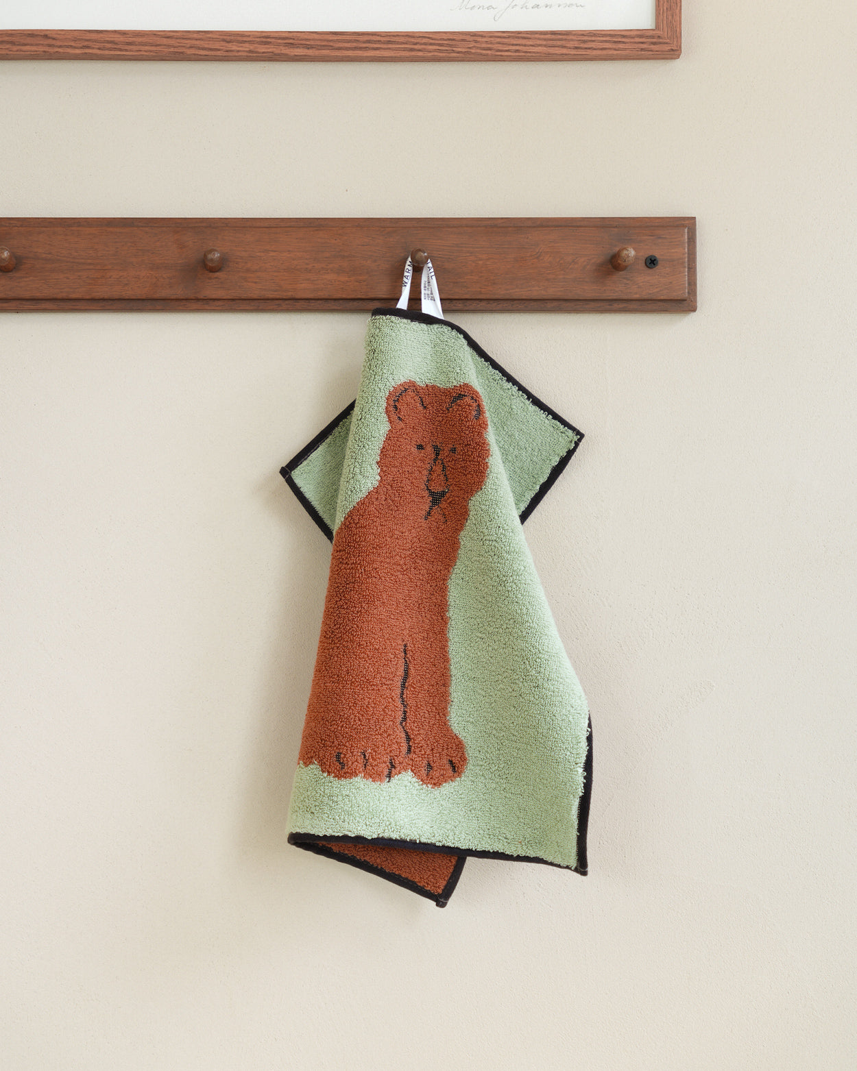 LIONESS HAND TOWEL - MINT