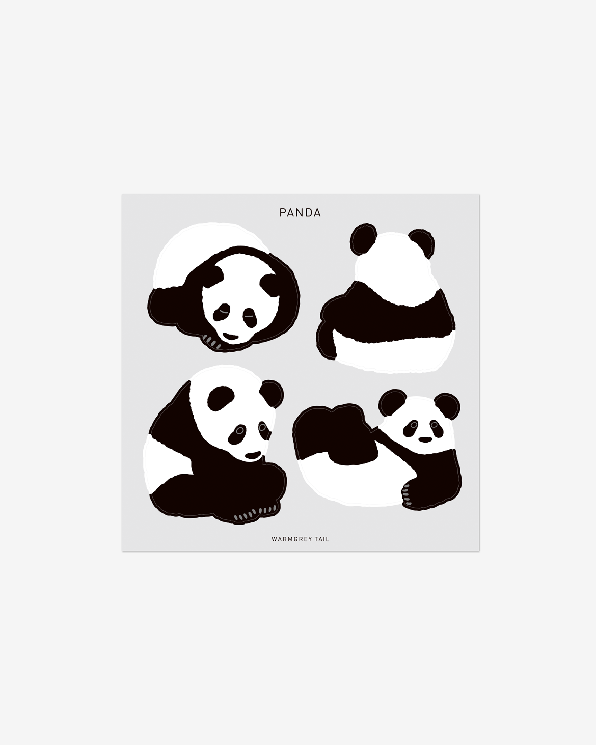 Printable Panda Stickers
