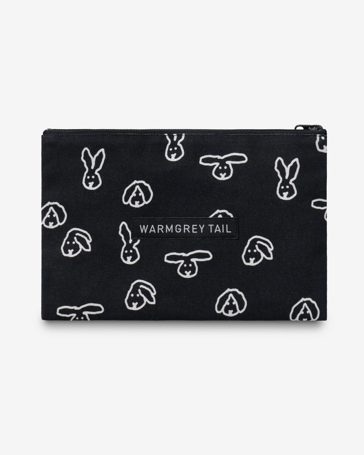 BUNNY BUNNY FLAT POUCH - BLACK (2size)