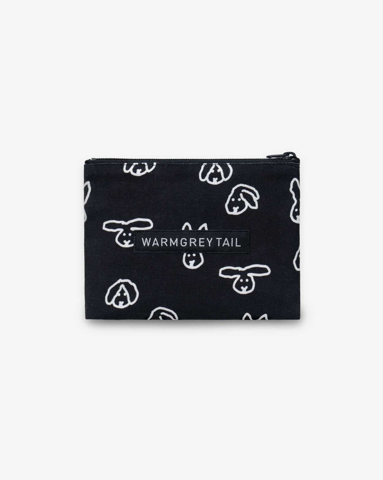 BUNNY BUNNY FLAT POUCH - BLACK (2size)