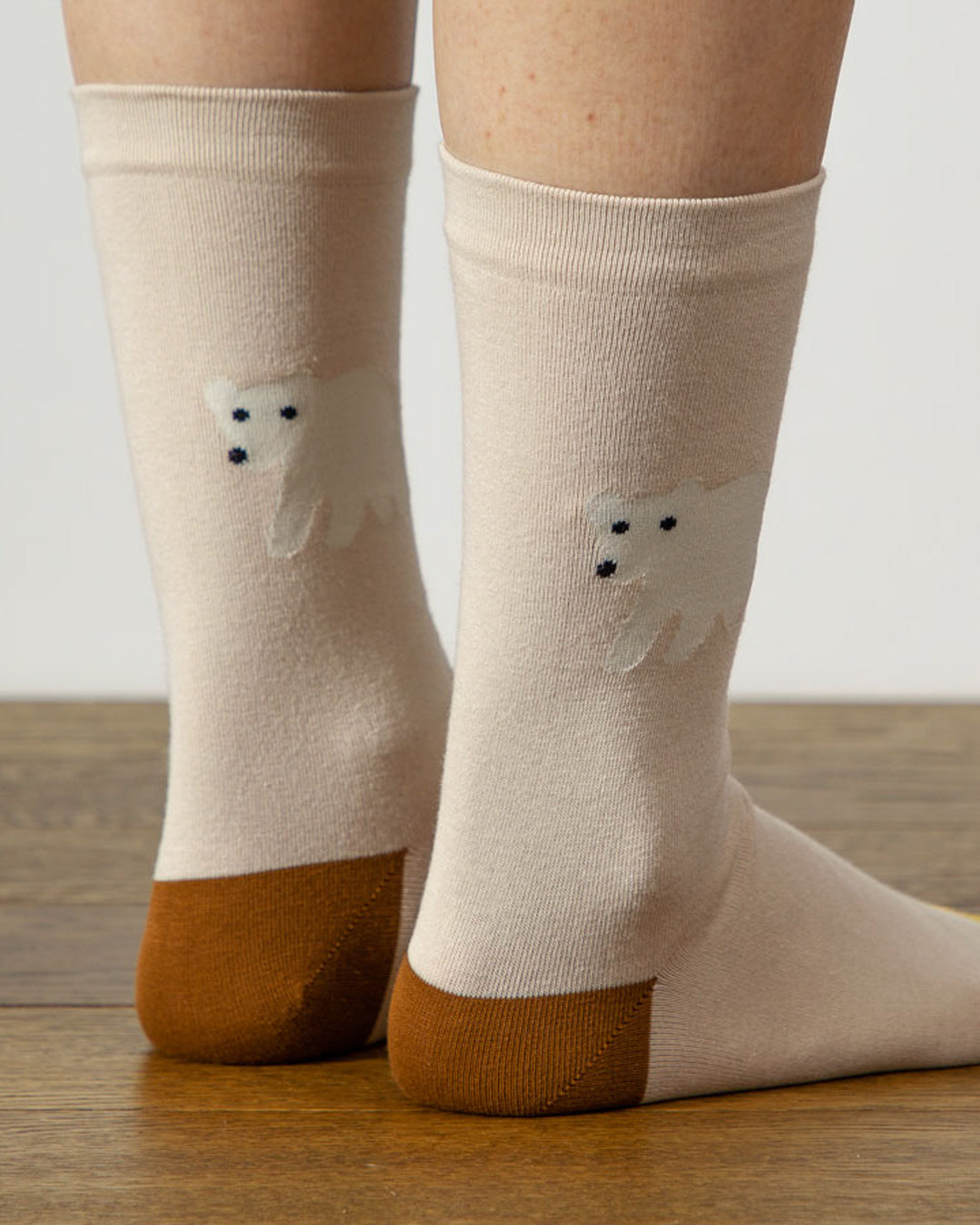 ROLLING BEAR SOCKS - BEIGE
