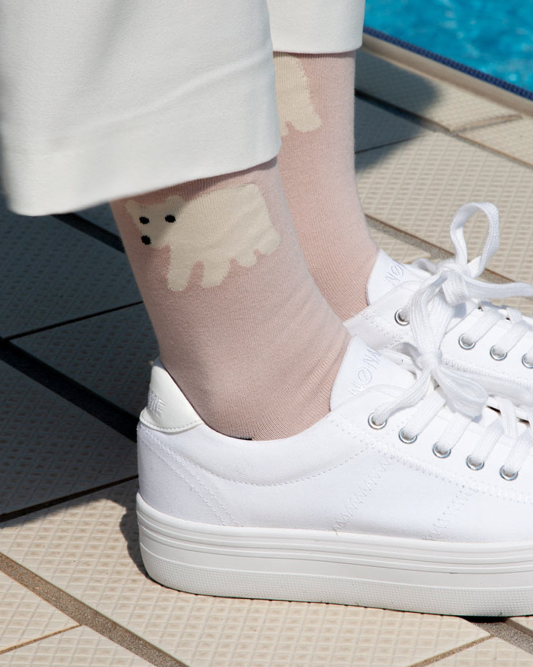 ROLLING BEAR SOCKS - PINK