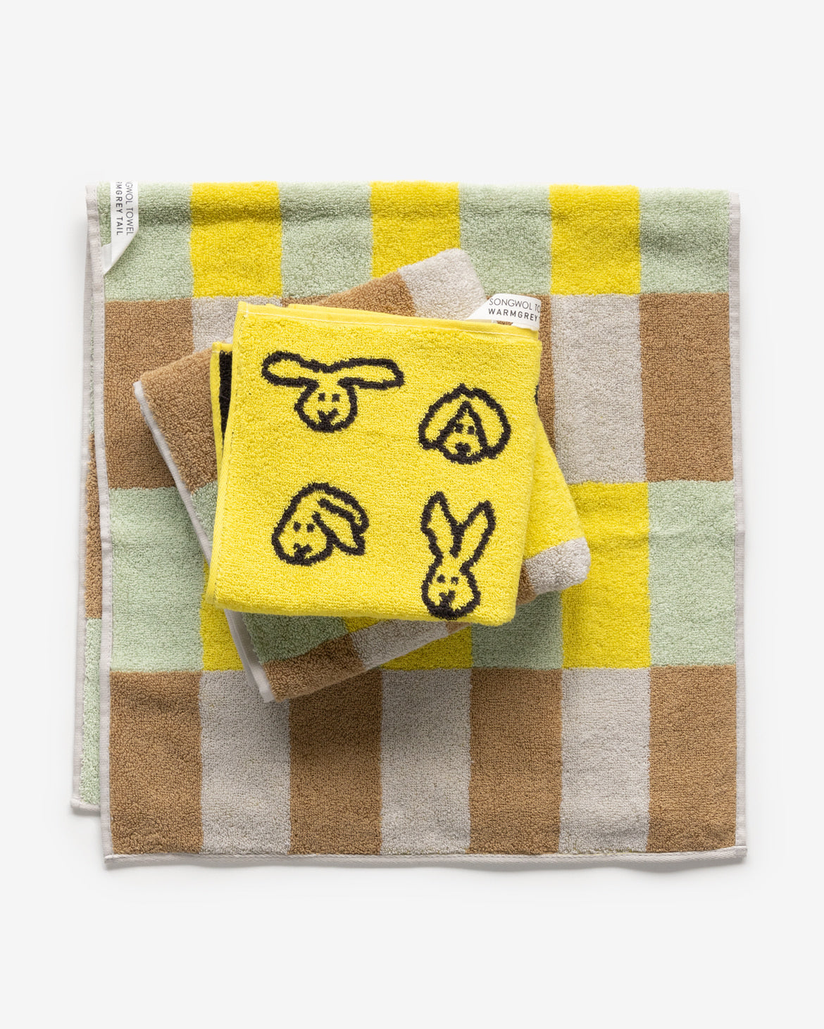 BUNNY BUNNY HAND TOWEL - YELLOW