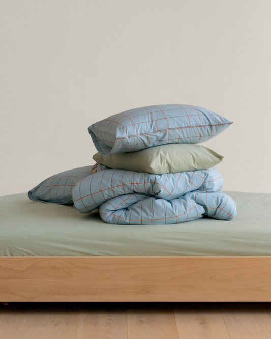 PASTEL OLIVE FITTED SHEET