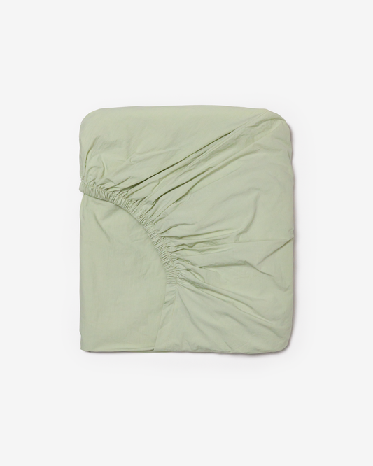 PASTEL OLIVE FITTED SHEET