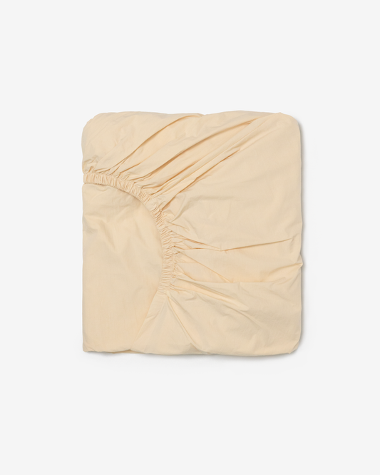PEACH YELLOW FITTED SHEET