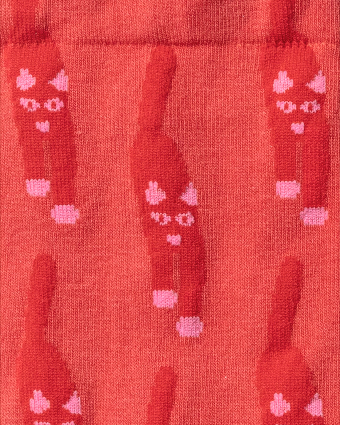 CAT COMING SOCKS - RED
