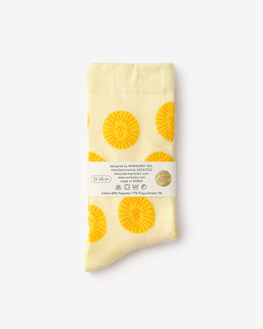 LION SOCKS - YELLOW