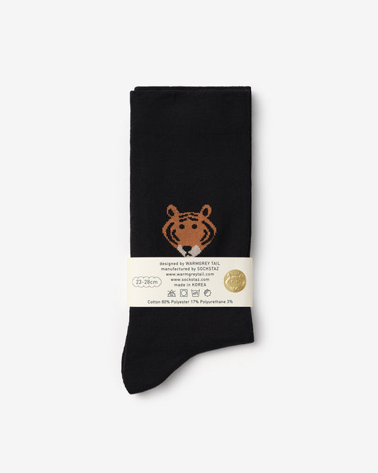 MEET TIGER SOCKS - BLACK