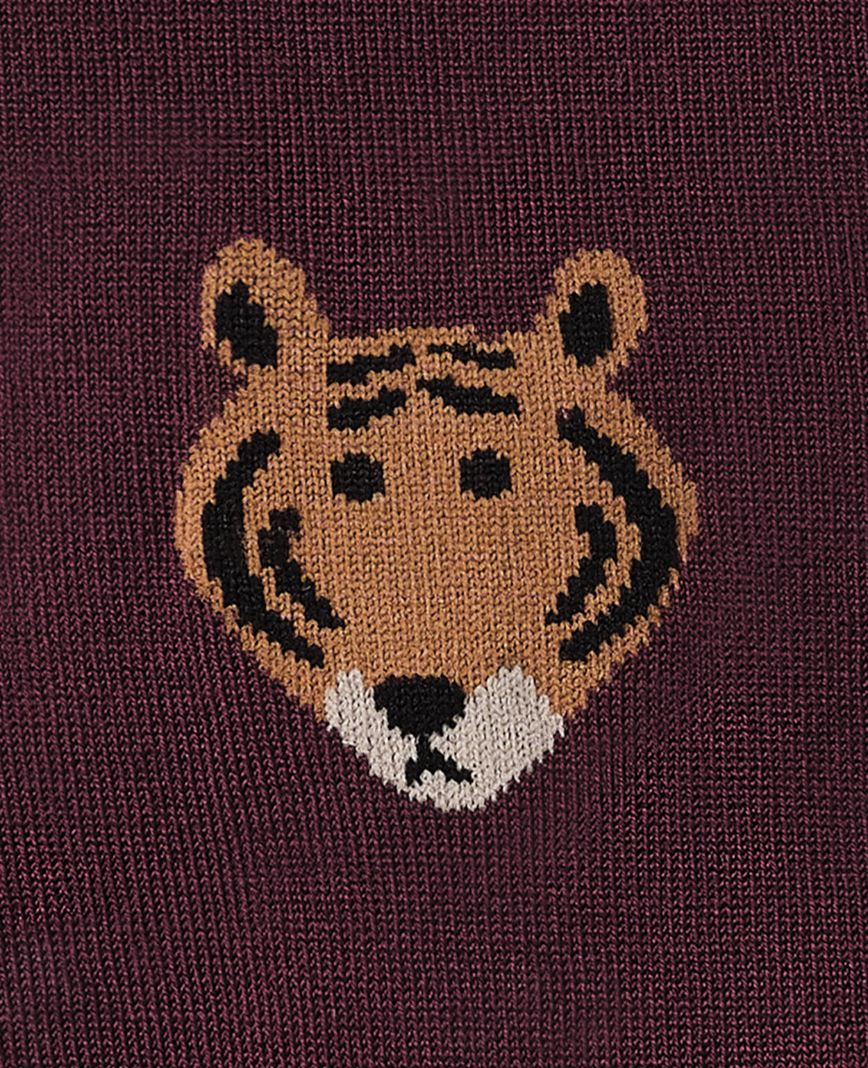 MEET TIGER SOCKS - BURGUNDY