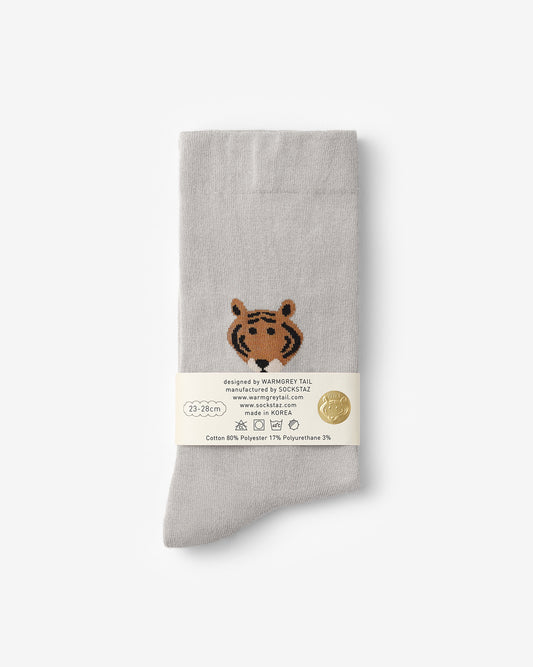 MEET TIGER SOCKS - GREY
