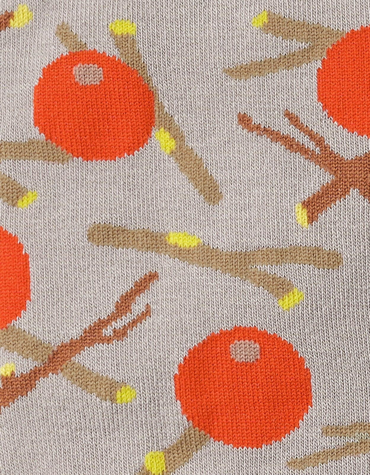 RED FRUIT SOCKS - GREY