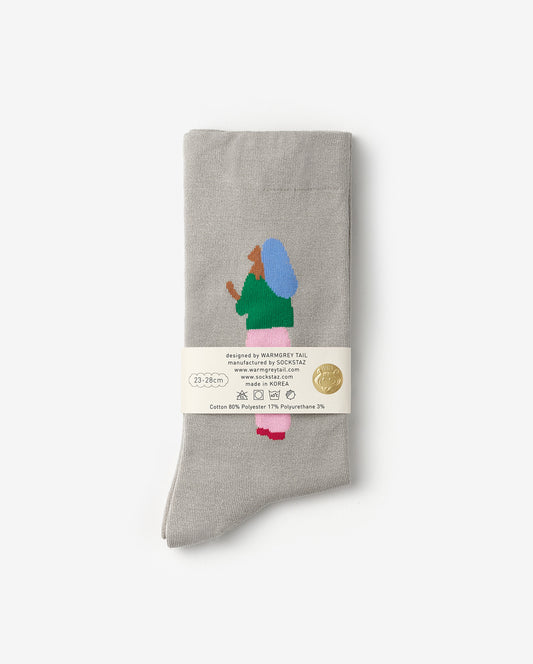 YOU & I SOCKS - GREY