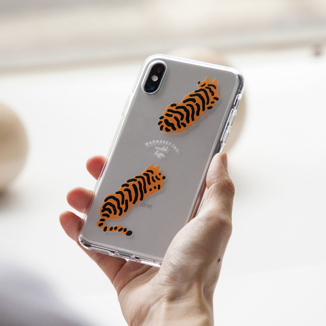 TIGERS CLEAR PHONE CASE