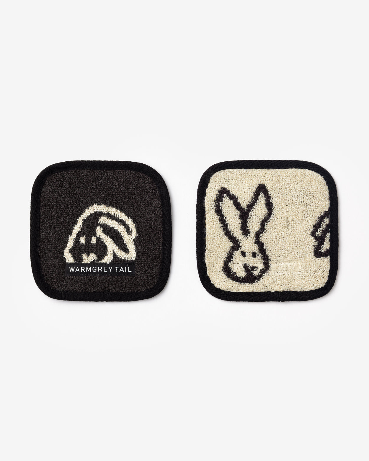 [WGT Only] BUNNY BUNNY TOWEL COASTER - BLACK