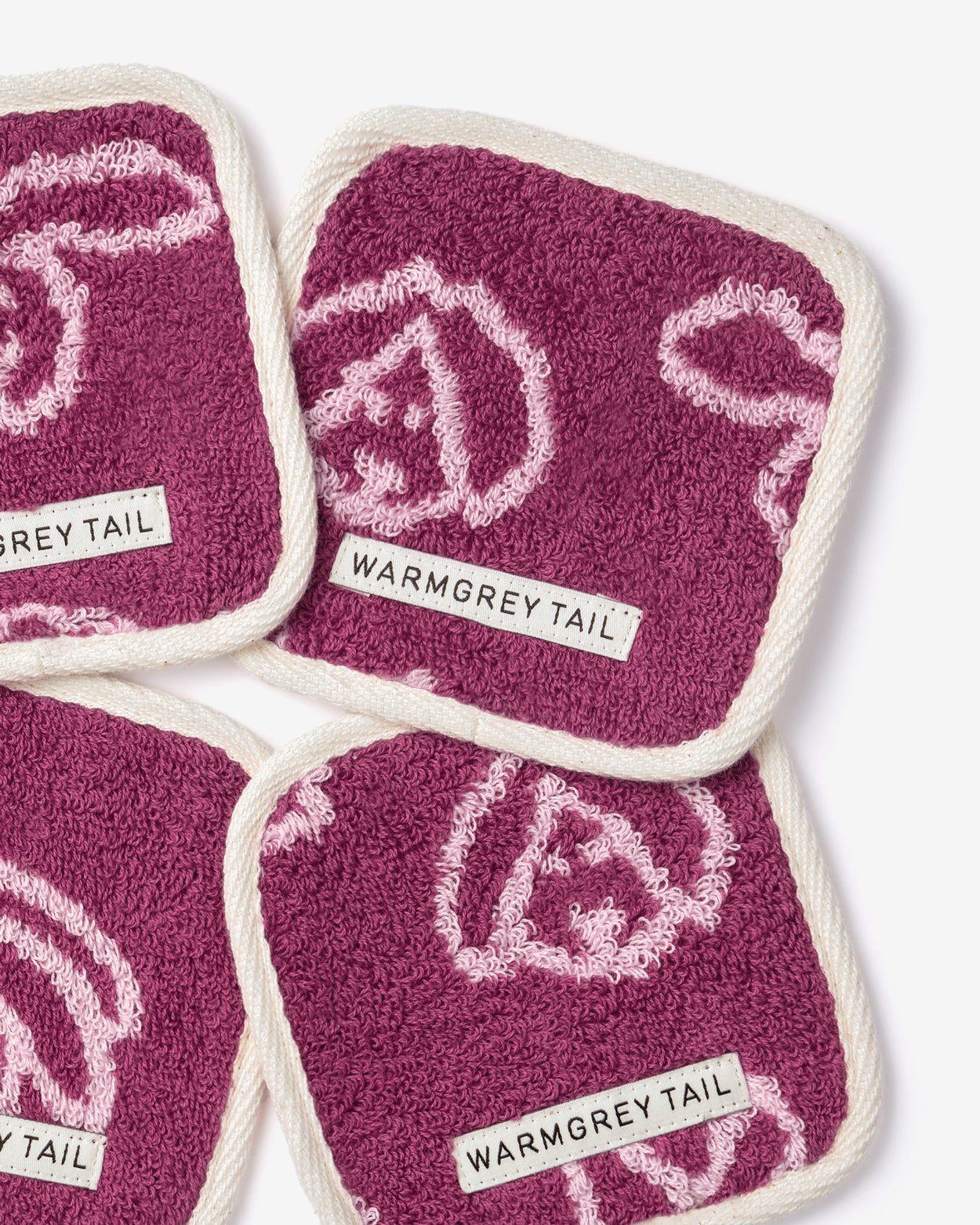 [WGT Only] BUNNY BUNNY TOWEL COASTER - CHERRY
