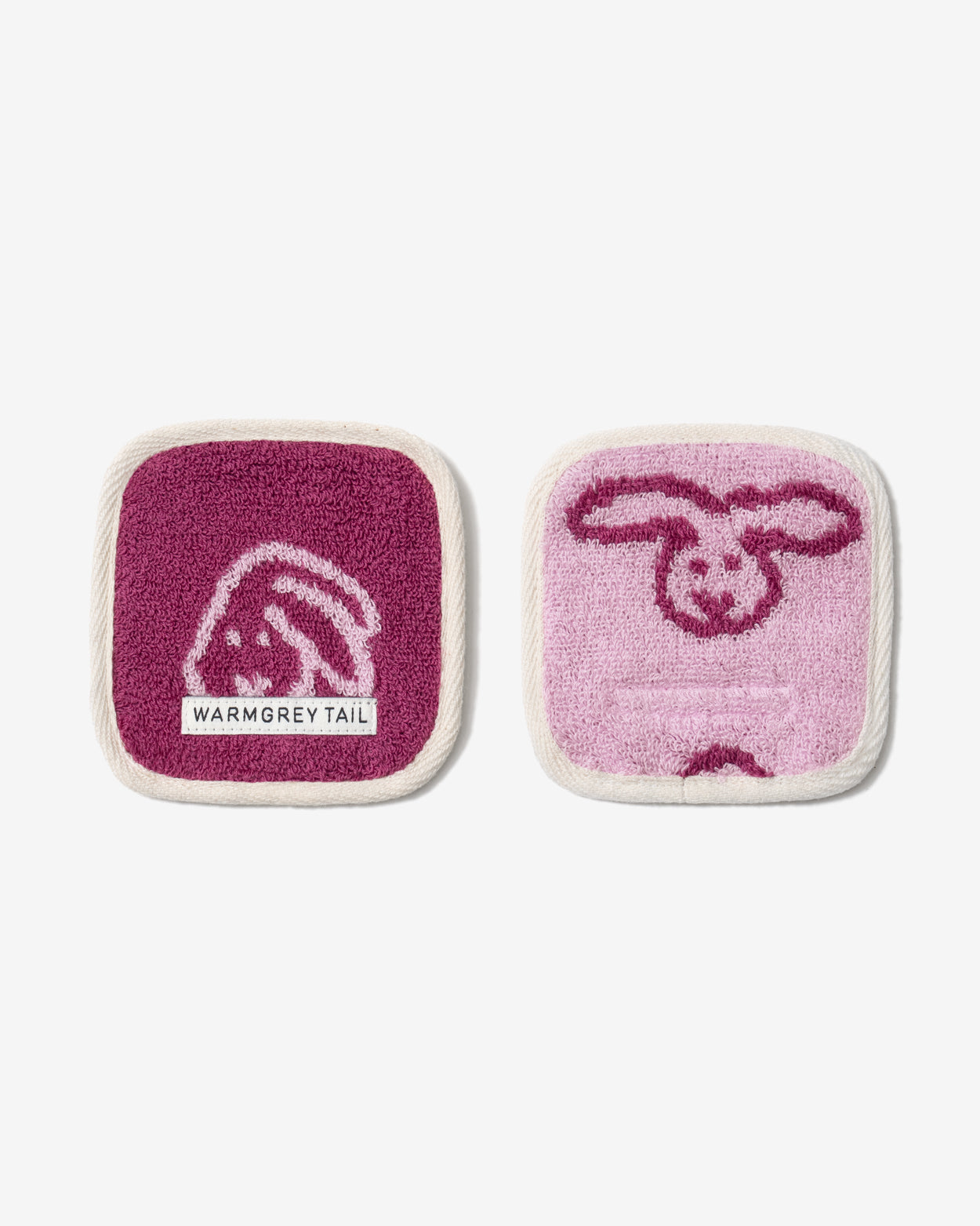 [WGT Only] BUNNY BUNNY TOWEL COASTER - CHERRY