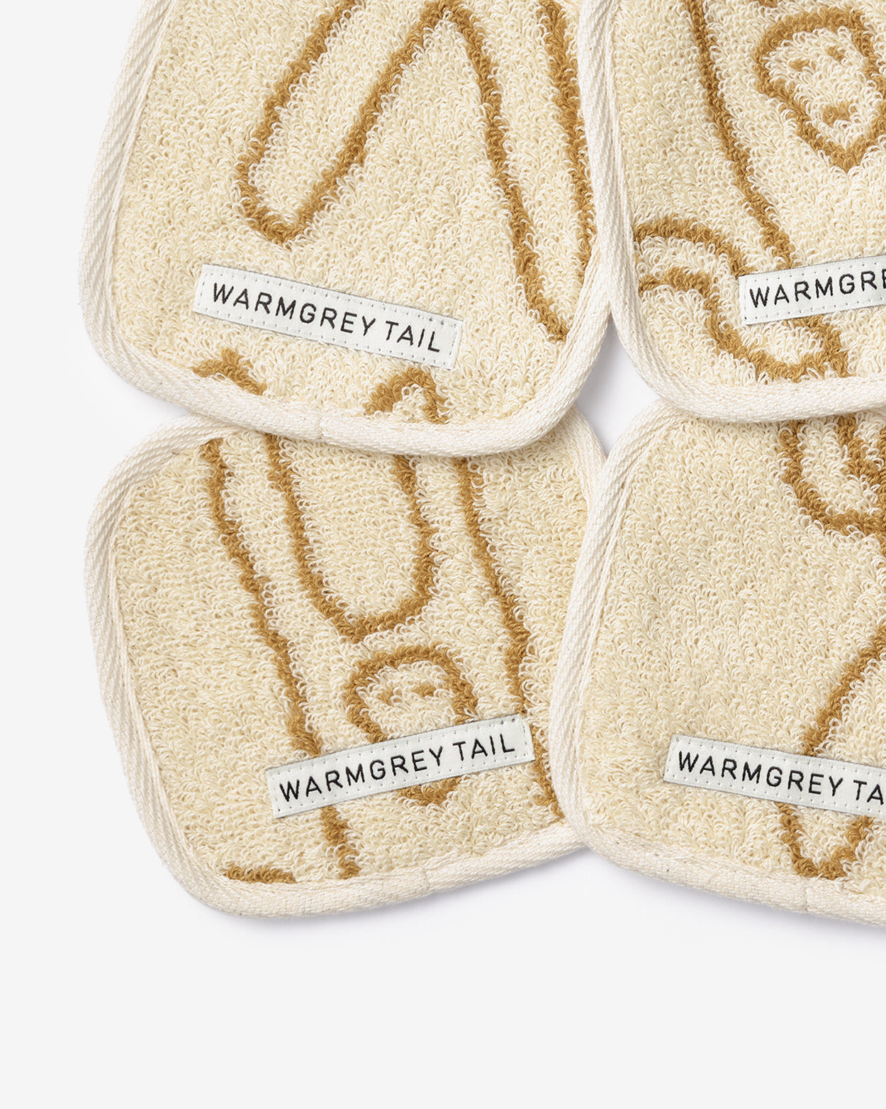[WGT Only] MONKEY TOWEL COASTER - IVORY