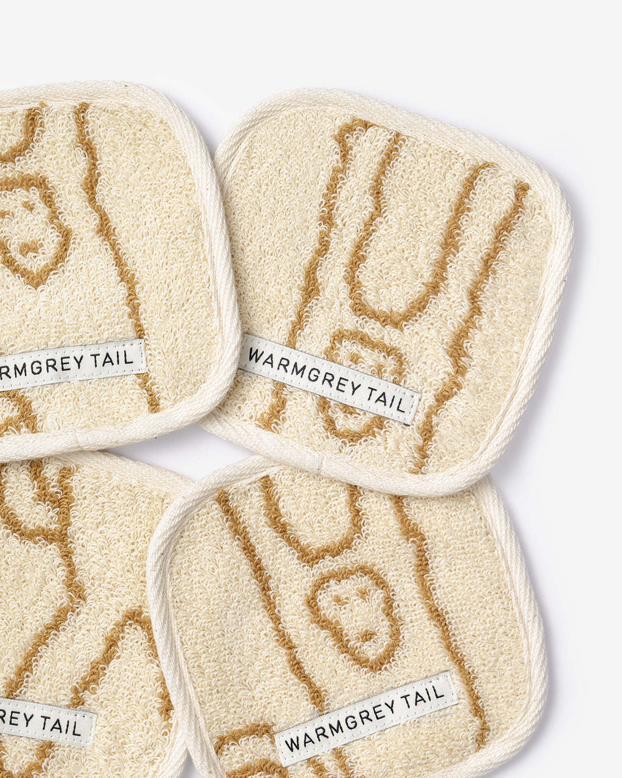 [WGT Only] MONKEY TOWEL COASTER - IVORY