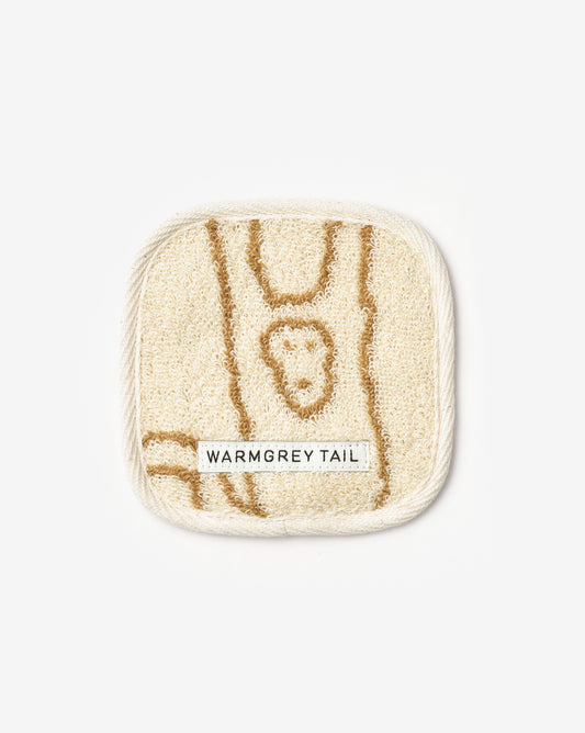 [WGT Only] MONKEY TOWEL COASTER - IVORY