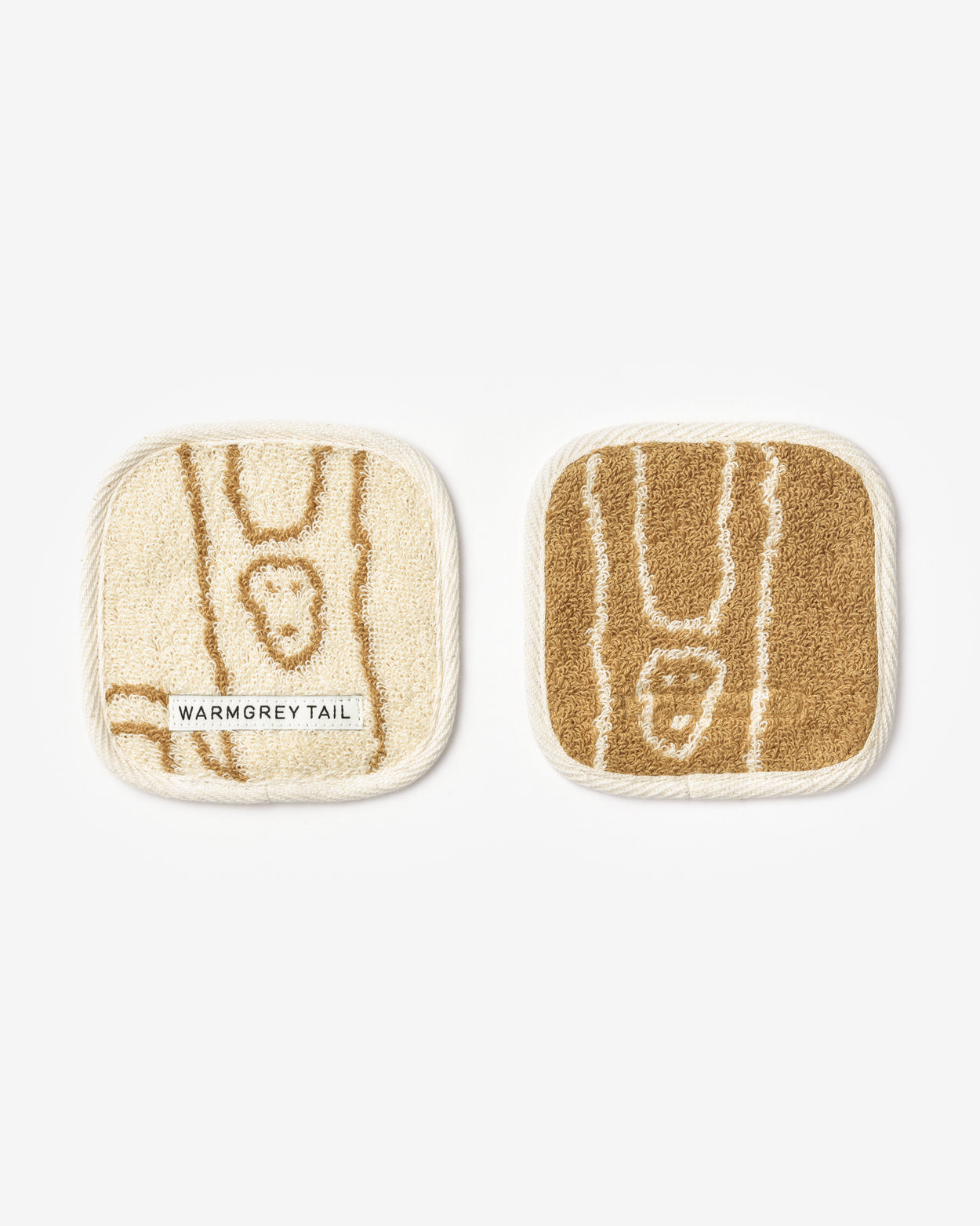 [WGT Only] MONKEY TOWEL COASTER - IVORY