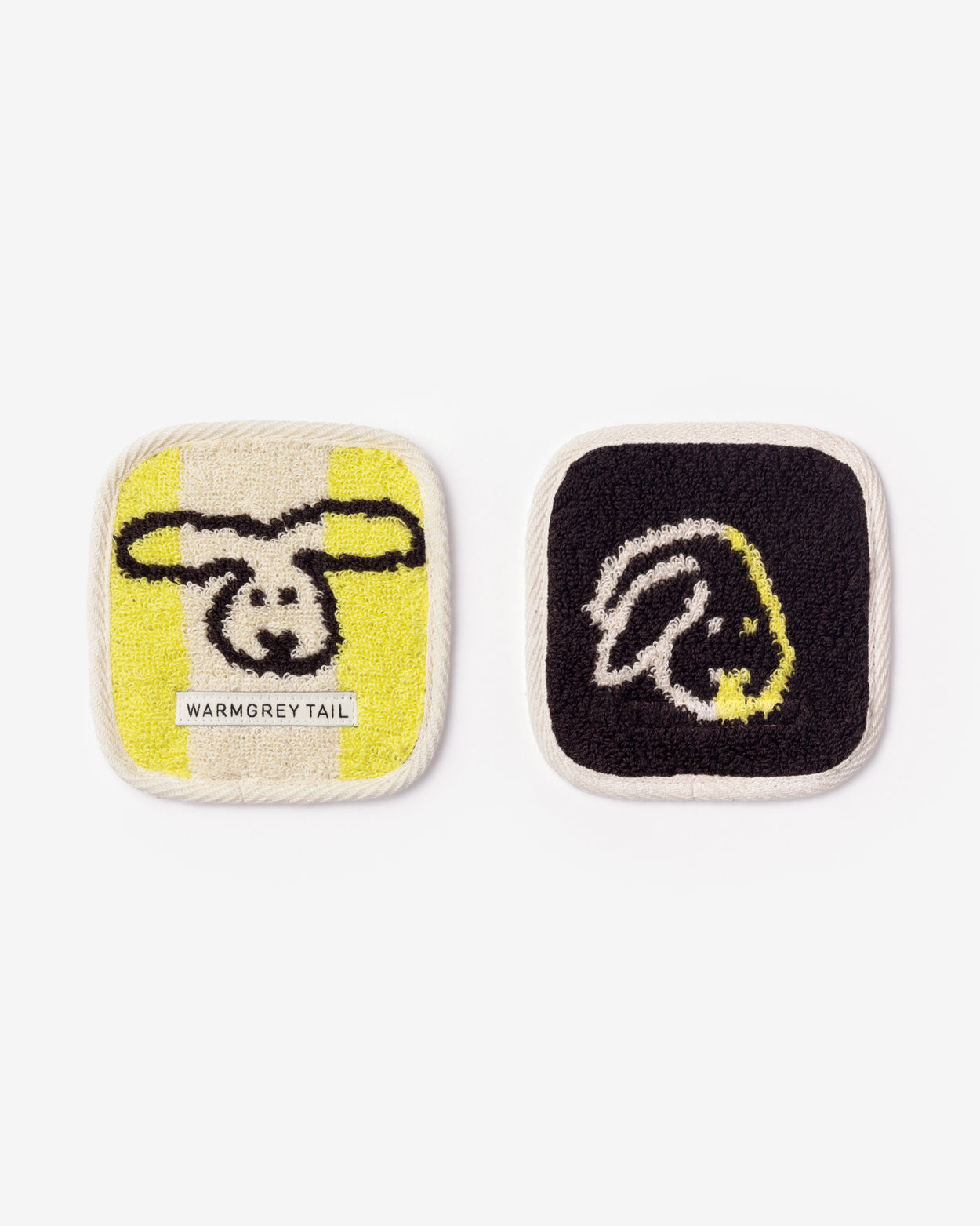 [WGT Only] BUNNY BUNNY TOWEL COASTER - YELLOW STRIPE
