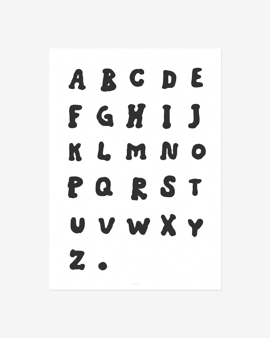 ABC LETTERS POSTER – warmgreytail