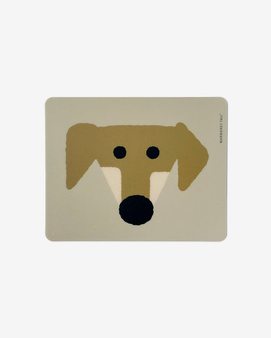 TRIANGLE DOG MOUSE PAD - BROWN