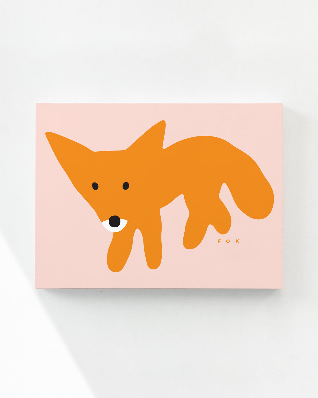RED FOX - PINK CANVAS