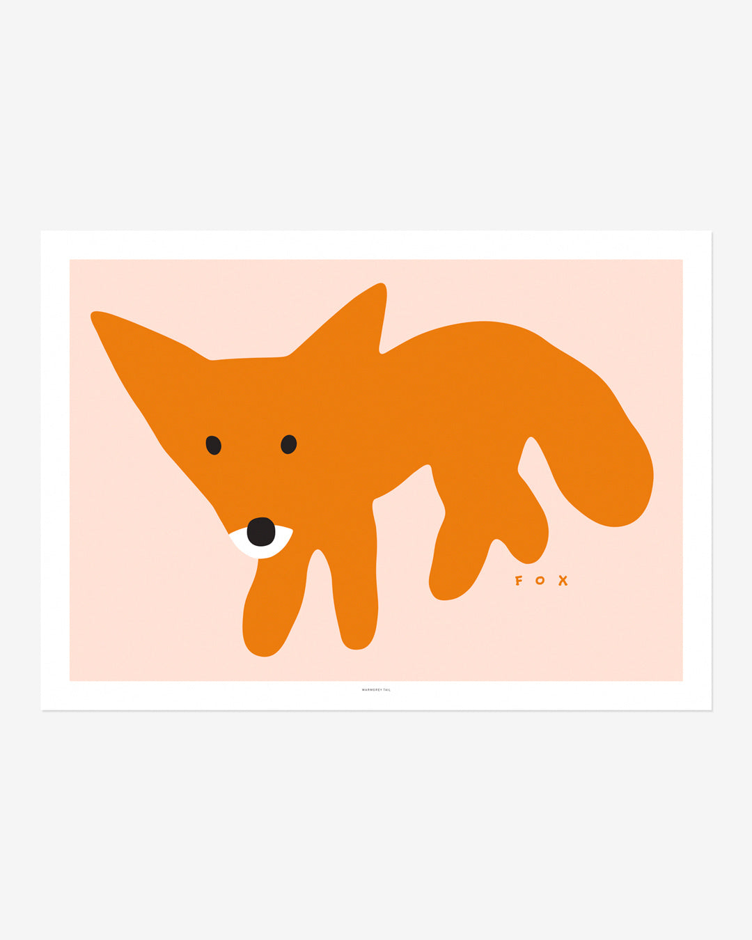 RED FOX - PINK POSTER