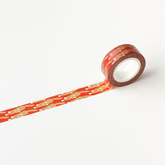 CAT COMING-RED MASKING TAPE