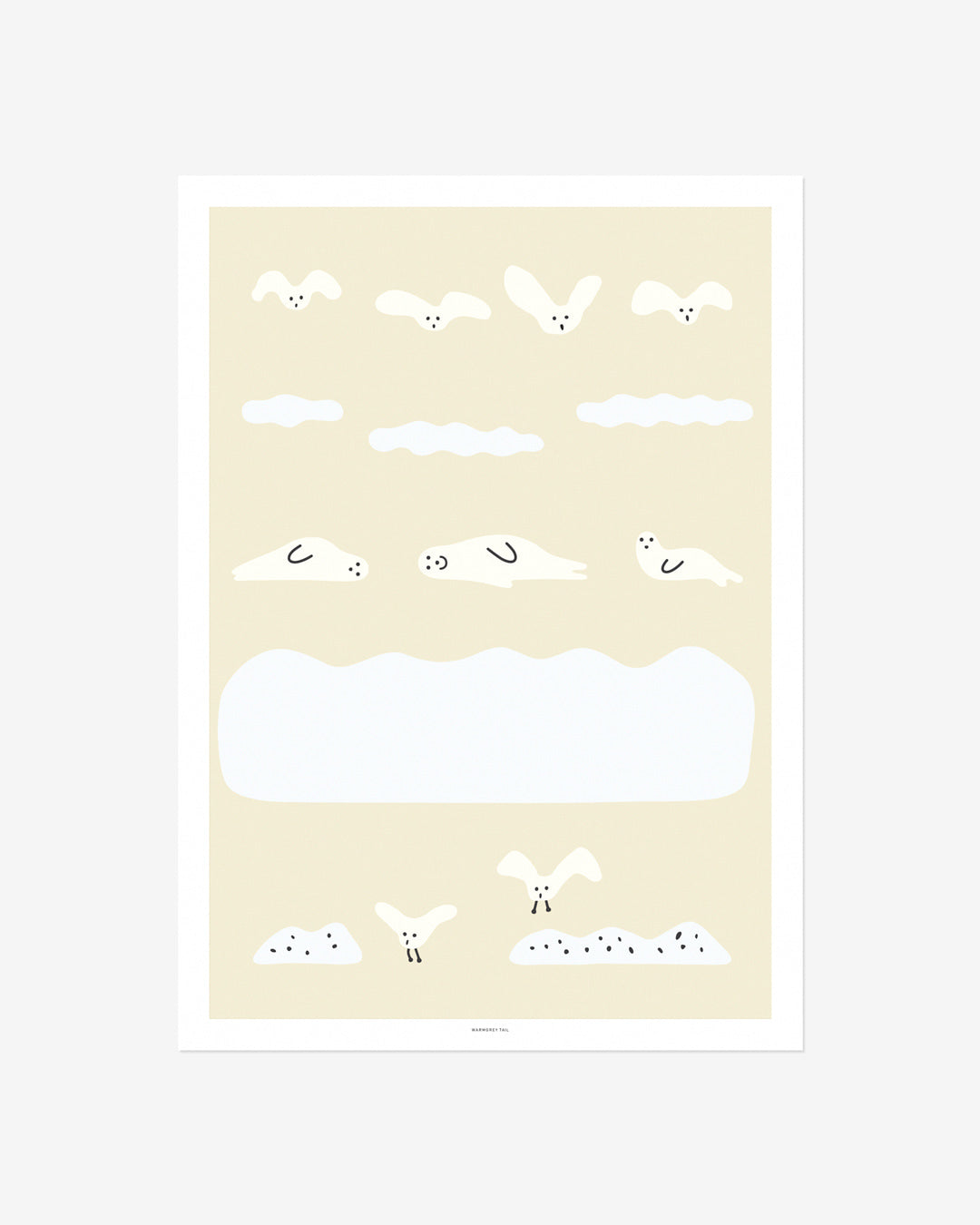 SEAL & SEAGULL POSTER