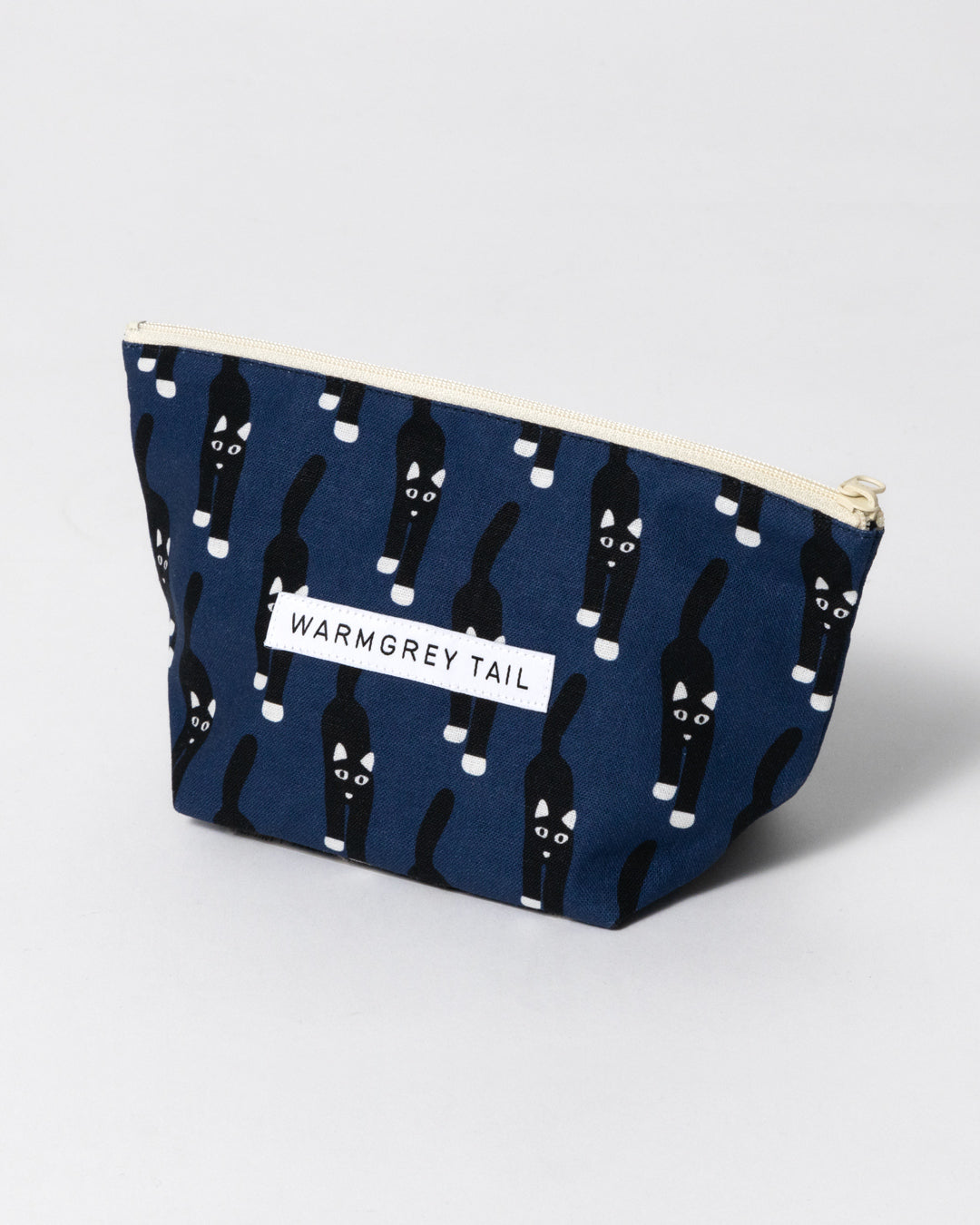 CAT COMING STANDING POUCH - NAVY (3size)