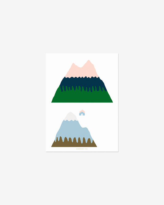 PINK MOUNTAIN POSTCARD