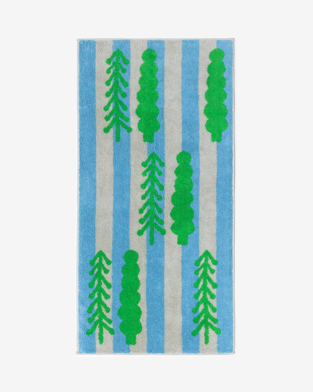 TREES FACE TOWEL - GREEN