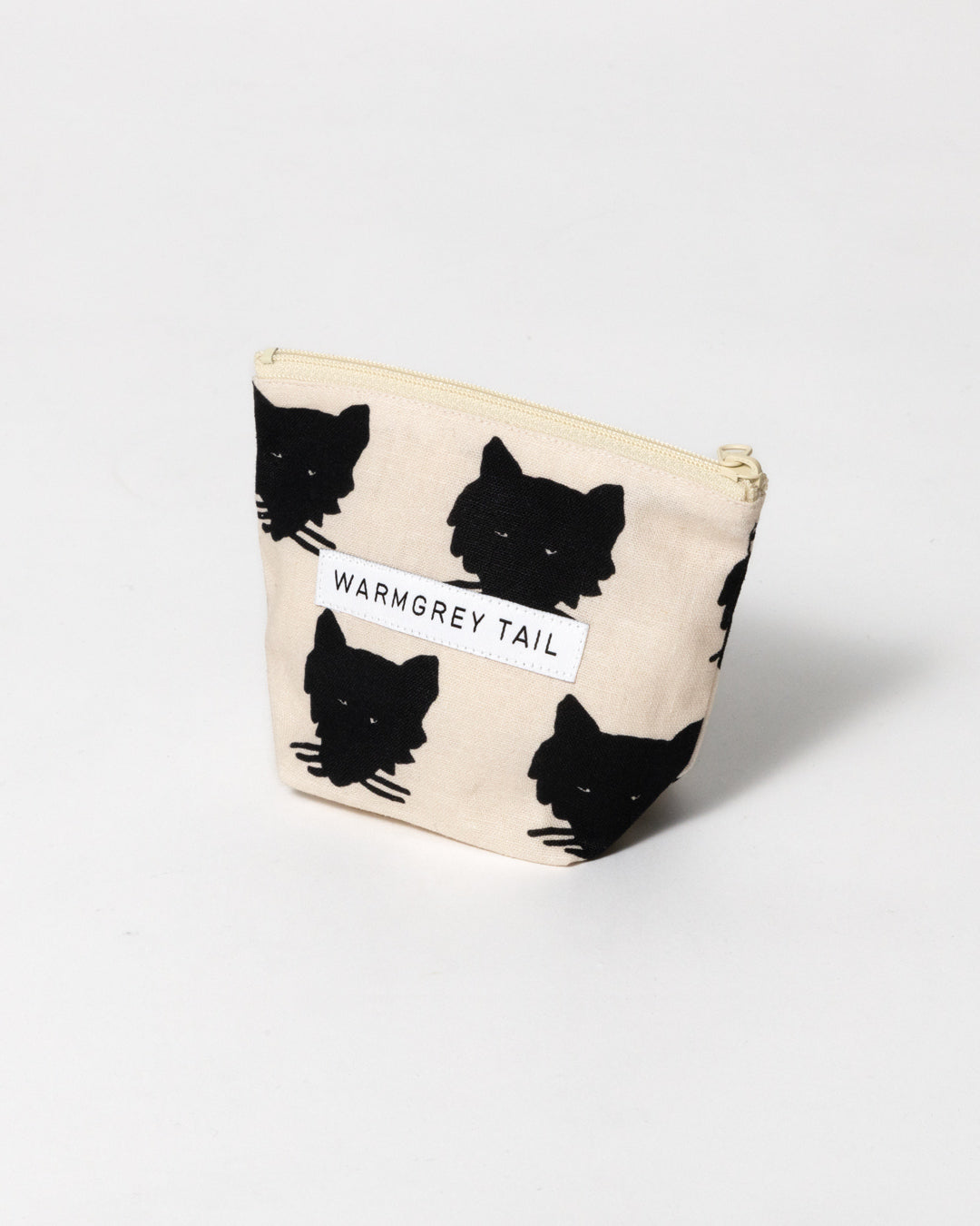 WOLF STANDING POUCH - BLACK ON IVORY (3size)